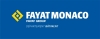 Logo FAYAT MONACO - Département Bâtiment - Fond bleu